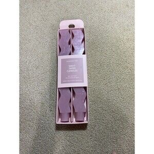 Room Essentials 10" Wavy Shaped Taper Candle Set of 2 - Pink Crepe